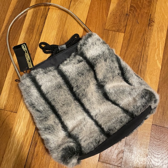 Sasha Handbags - Sasha NY Faux Fur Crossbody Convertible  Bag
